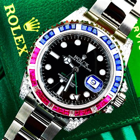 rolex pepsi diamonds|Rolex Pepsi bezel.